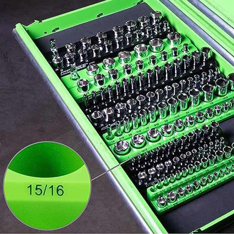 🎉 Tijdelijke aanbieding, 50% korting! 🧰 Magnetische dopsleutelhouder set (kleurgecodeerd): Sterke magnetische bevestiging, ruimtebesparend – verhoog uw werkefficiëntie in elke werkplaats aanzienlijk!