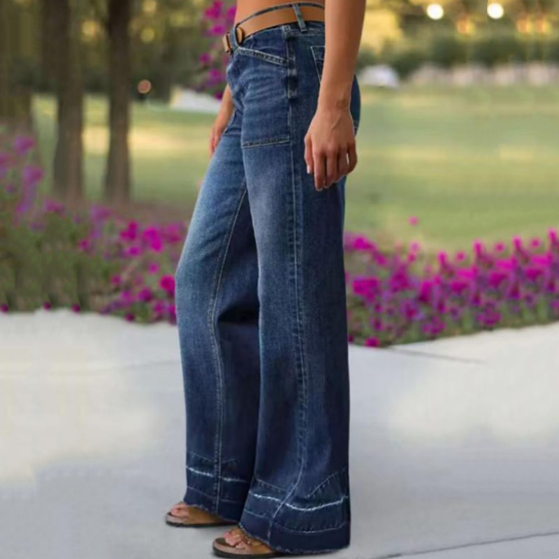 💎👖 Nu helemaal in de mode – retro flare-jeans met zakken – stijlvol en comfortabel