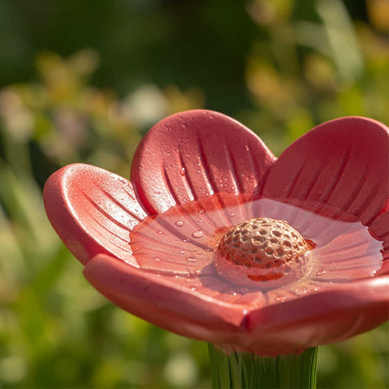 🌿🌸 Keramische bijendrinkbak in bloemvorm💦🐝Praktische waterdispenser voor bijen, weerbestendig en duurzaam – vriendelijk voor insecten!