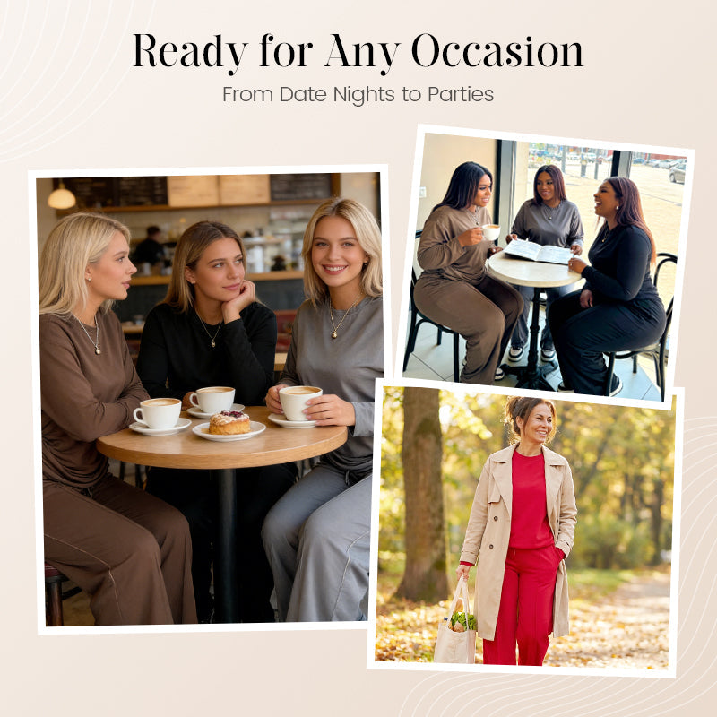 🏡➡️🌆 Eén Set, Eindeloze Mogelijkheden Comfortabele & Modieuze 2-delige Damesset