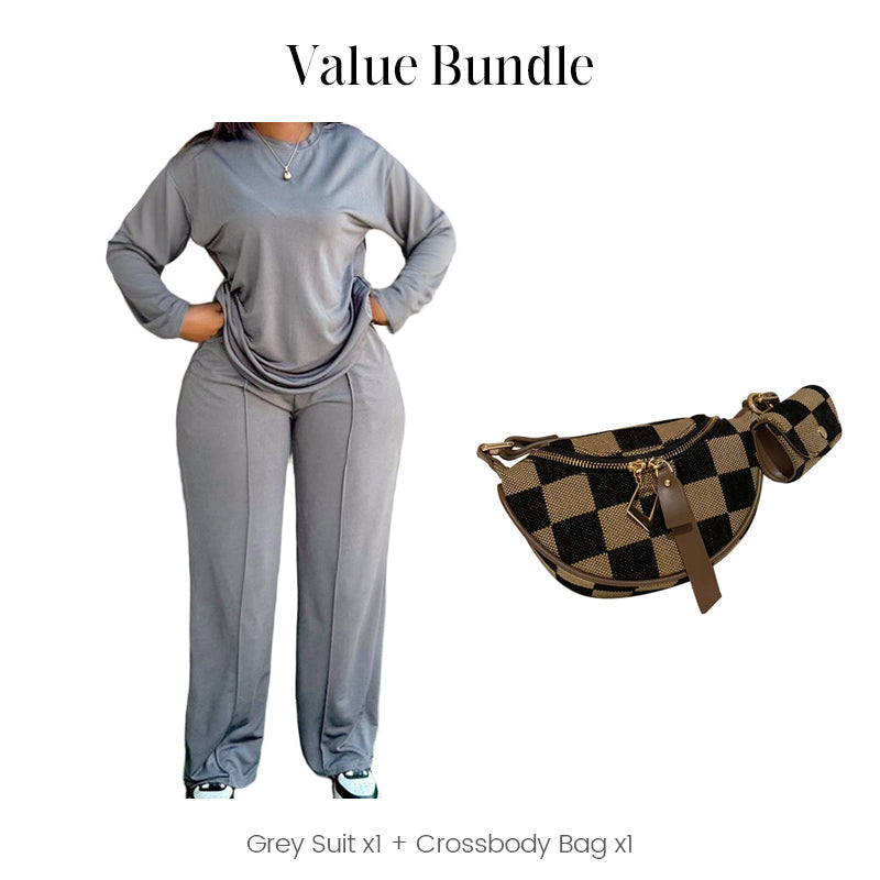 🏡➡️🌆 Eén Set, Eindeloze Mogelijkheden Comfortabele & Modieuze 2-delige Damesset