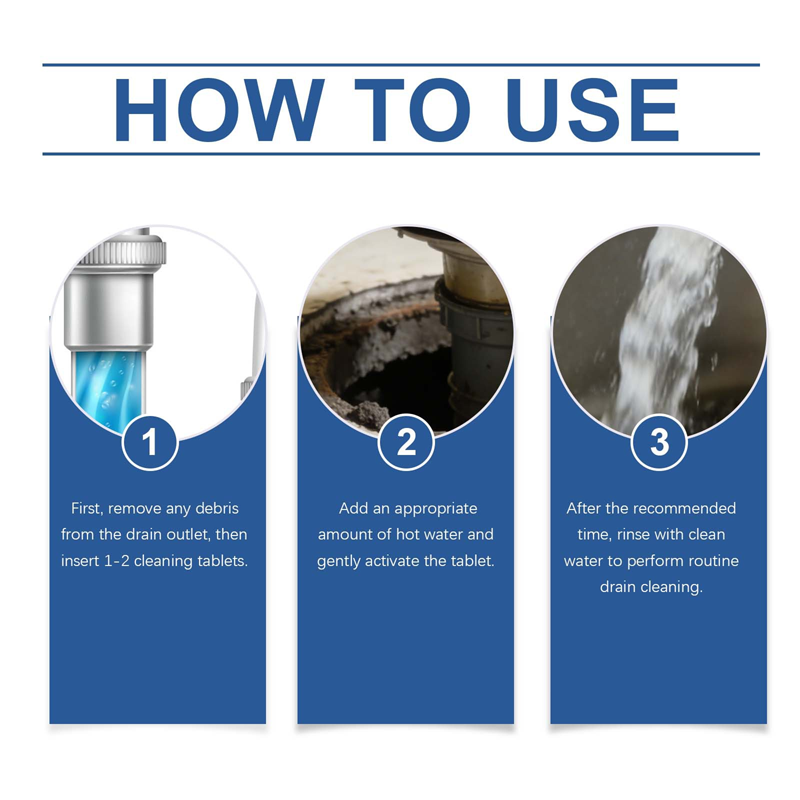 Afvalverwijdering Reinigings- en geurverdrijvende tabletten