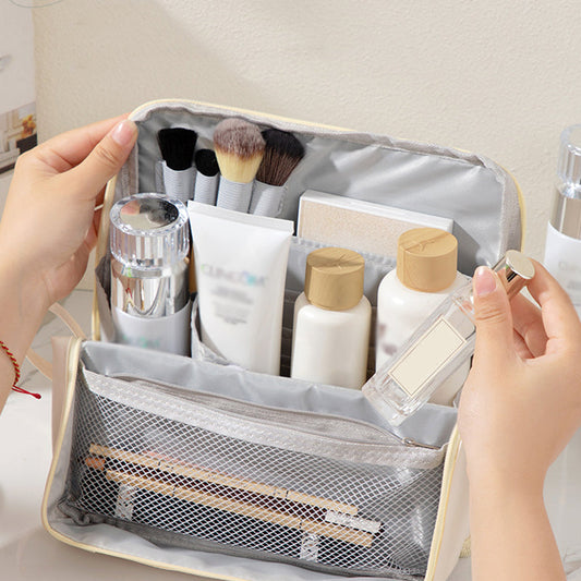 💄Nieuwe collectie 2026 – 50% korting✨ Make-uptas met vakjes – praktisch en stijlvol, biedt ruimte voor al je essentiële spullen👜🌟
