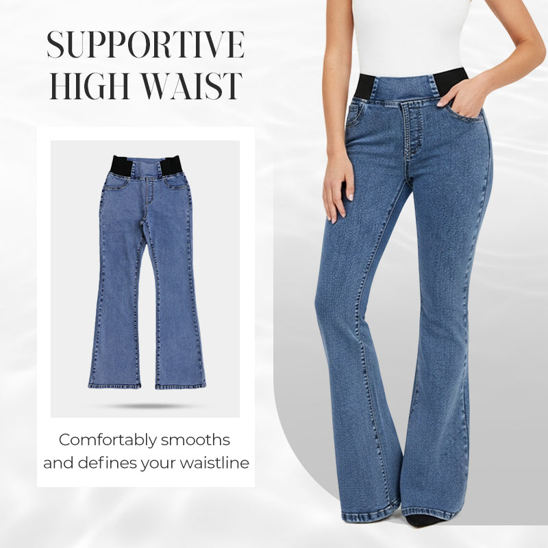 👖Dames high-waist stretch flared denim jeans🚀