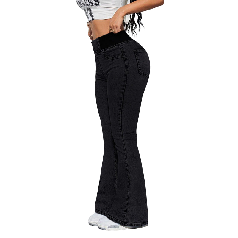 👖Dames high-waist stretch flared denim jeans🚀