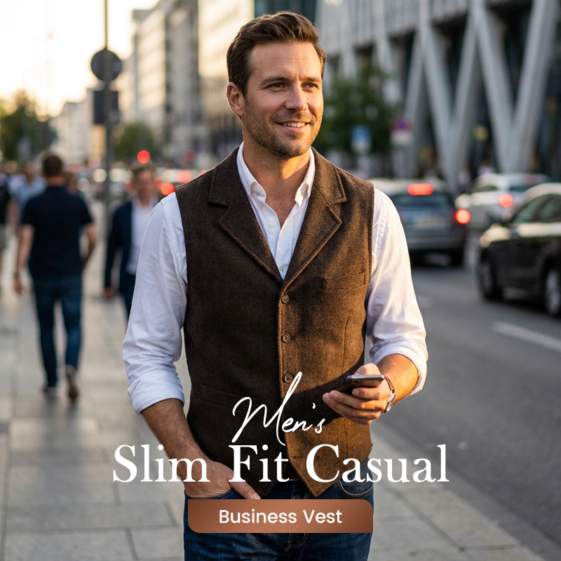 Heren slim fit vrijetijdsvest🔥Koop 2 artikelen en ontvang gratis verzending🔥