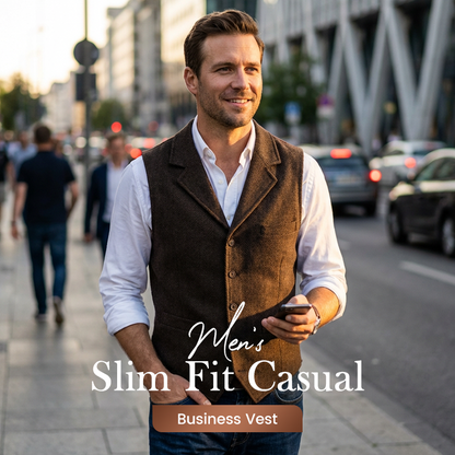 Heren slim fit vrijetijdsvest🔥Koop 2 artikelen en ontvang gratis verzending🔥