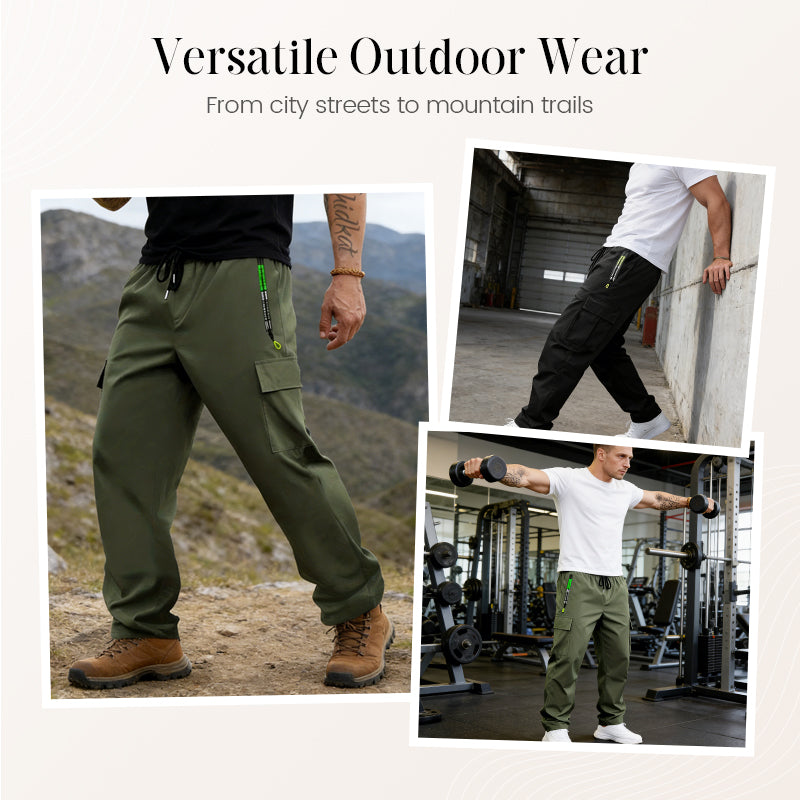 🎉Nieuwjaars Cadeau 50% KORTING!👖Herens Outdoor Cargobroek – Meerdere Zakken, Ademend & All-Day Comfort!