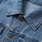 👖Lang spijkerjasje🤠Geknoopt voor een verfijnde look, open voor een stoere uitstraling✨