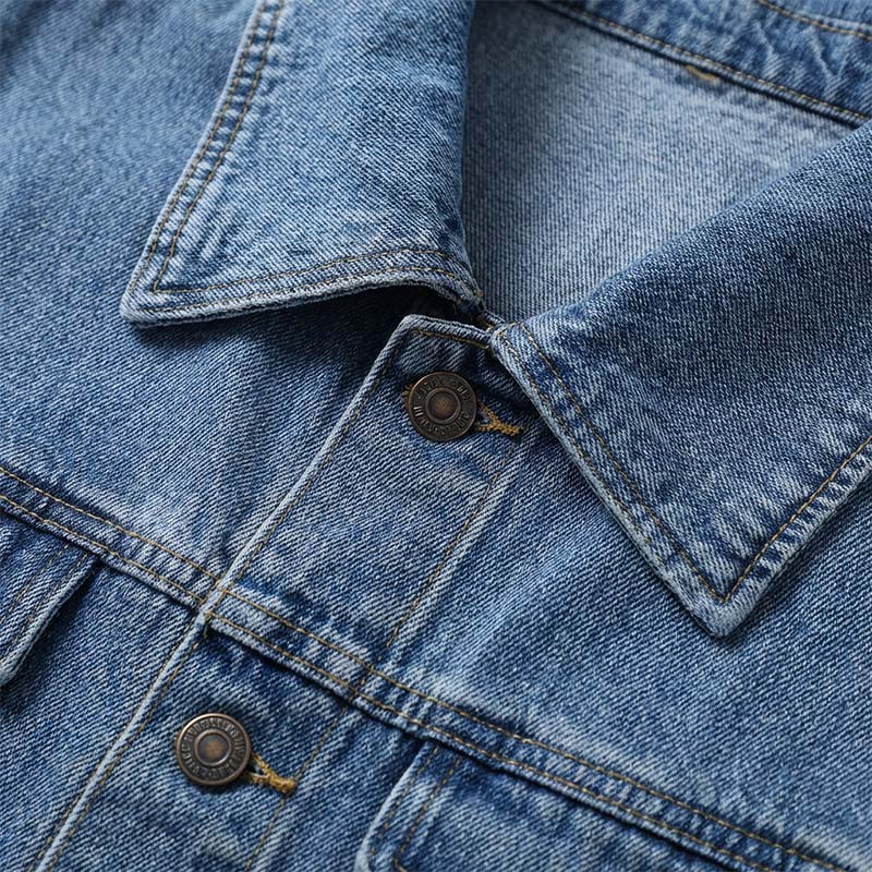 👖Lang spijkerjasje🤠Geknoopt voor een verfijnde look, open voor een stoere uitstraling✨