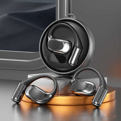 🌀【Draadloze open-ear hoofdtelefoon】— Met luchtgeleidingstechnologie✨ komt 🎵 muziek je oren binnen terwijl de wereld  blijft.💫🌍