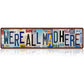 Vintage "Love You More" kentekenplaat blikken bord