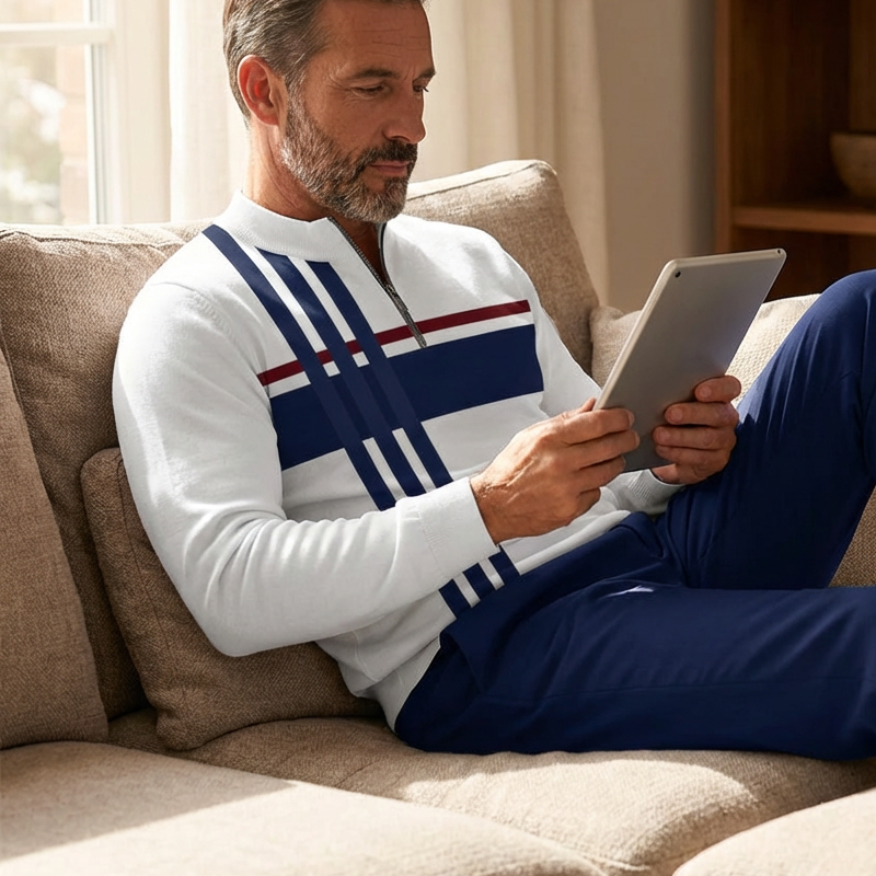 🔈🔈50% KORTING🔥 Herenpullover en broekset met grafische print