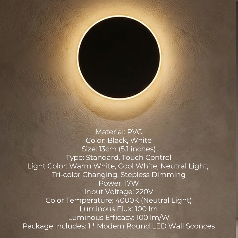 50% KORTING!! 🌟Moderne ronde LED-wandlampen