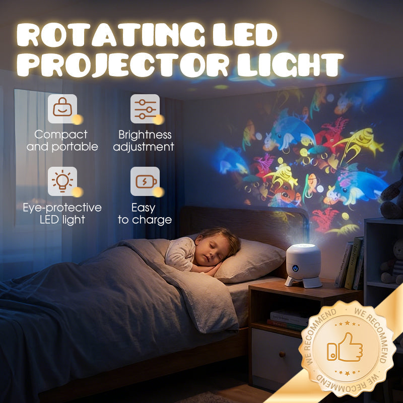 Dynamisch roterende LED-projectorlamp