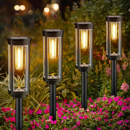 🌞Fris De Lente In Met 50% Korting!🌞 Zonne-Energie Tuinverlichting – Retro Design, 12-14 Uur Verlichting & IP65 Waterdicht