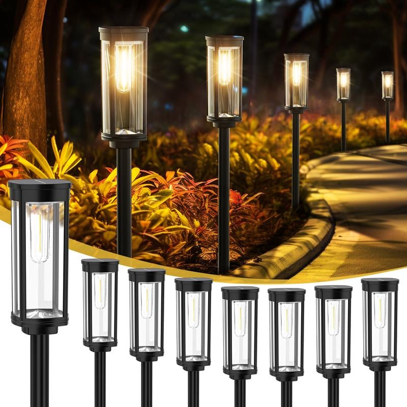 🌞Fris De Lente In Met 50% Korting!🌞 Zonne-Energie Tuinverlichting – Retro Design, 12-14 Uur Verlichting & IP65 Waterdicht