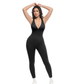 Diepe V-hals corrigerend jumpsuit – ademend, hoge taille, buikondersteuning