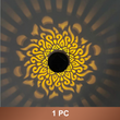 ☀️ Solar mandala lamp voor tuin & terras – 2-in-1 grondlamp & wandlamp – Decoratieve verlichting met vintage-effect – Roestvrij & duurzaam