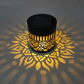 ☀️ Solar mandala lamp voor tuin & terras – 2-in-1 grondlamp & wandlamp – Decoratieve verlichting met vintage-effect – Roestvrij & duurzaam