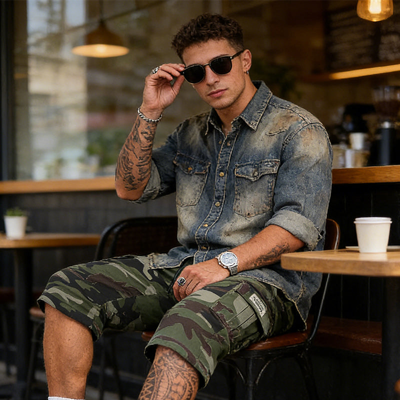 🎁2026 New Arrivals 50% OFF💖Men's Camouflage Cargo Shorts – Multi-Pocket, Adjustable Waist & Breathable Fabric
