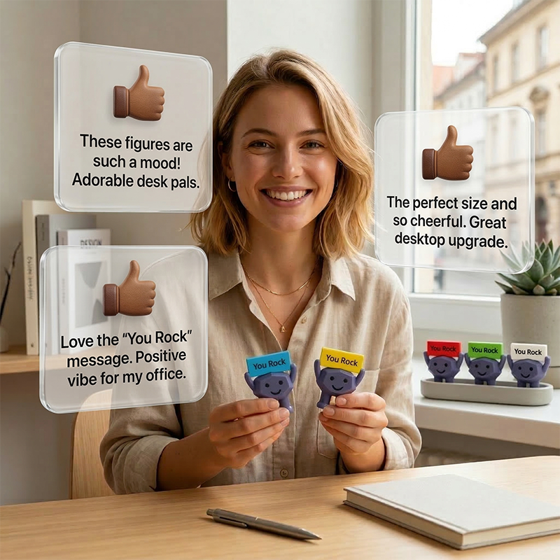 5 stuks You Rock motiverend beeldje