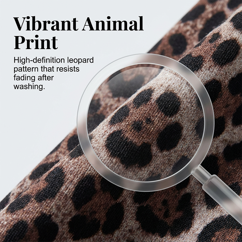 Strapless jumpsuit met luipaardprint