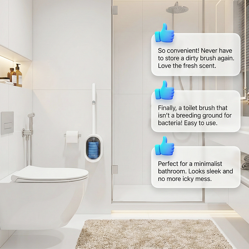 Set contactloze wegwerp-toiletborstels