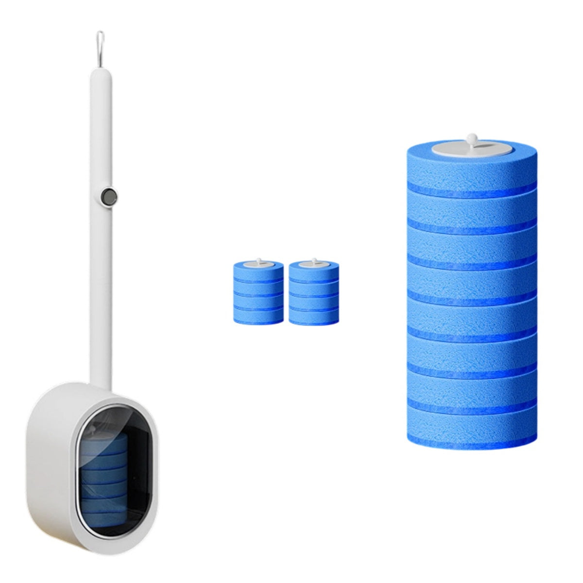 Set contactloze wegwerp-toiletborstels