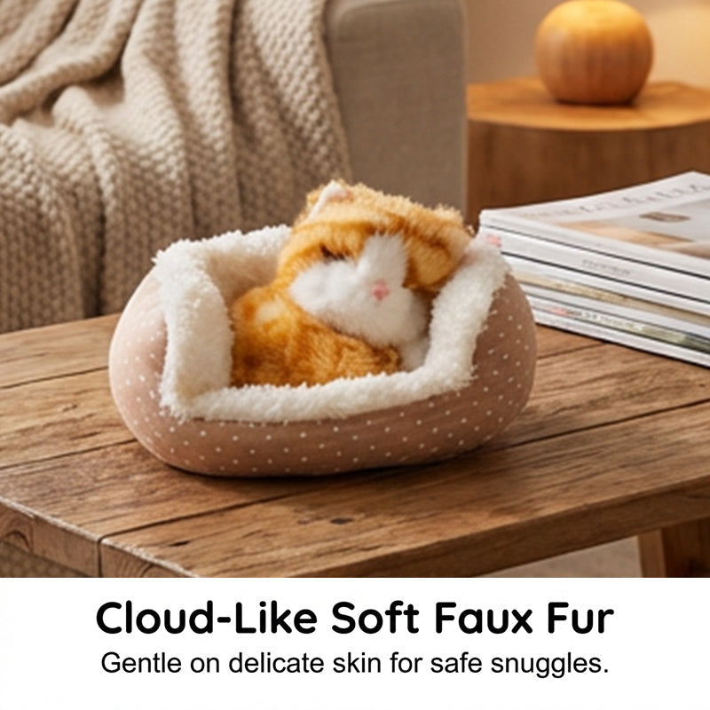 🏠 Schattige knuffel met een slapend diertje 🐾  De perfecte metgezel voor het slapengaan