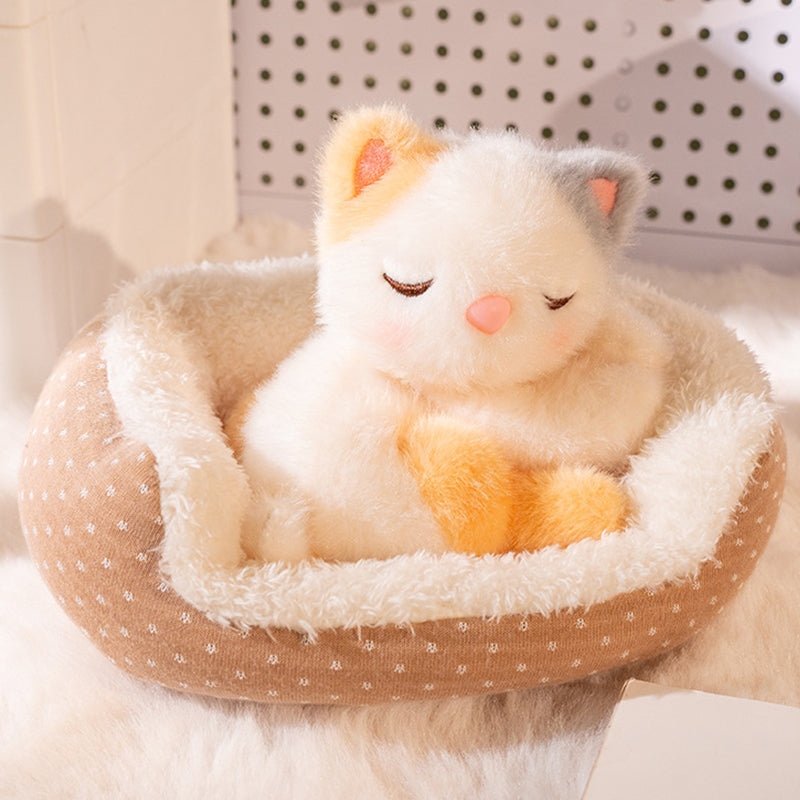 🏠 Schattige knuffel met een slapend diertje 🐾  De perfecte metgezel voor het slapengaan