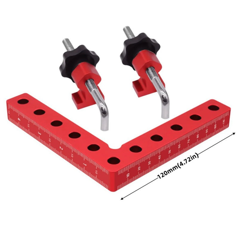 📐 90° Haakse Klemmen • Aluminium • Dubbele Maat • Precies & Sterk