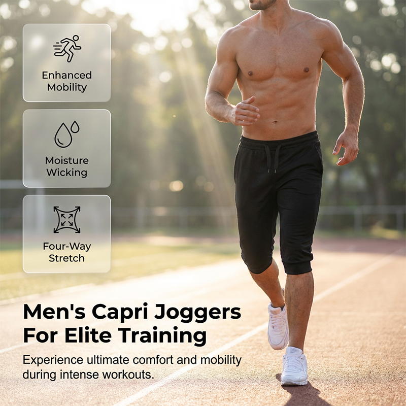 Slim-fit capri-joggingbroek voor heren