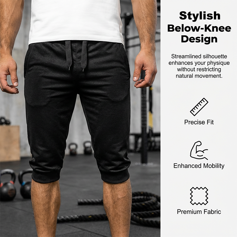 Slim-fit capri-joggingbroek voor heren