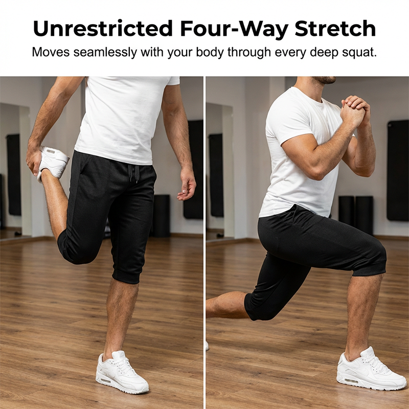 Slim-fit capri-joggingbroek voor heren