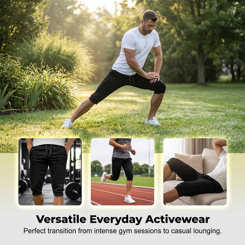 Slim-fit capri-joggingbroek voor heren