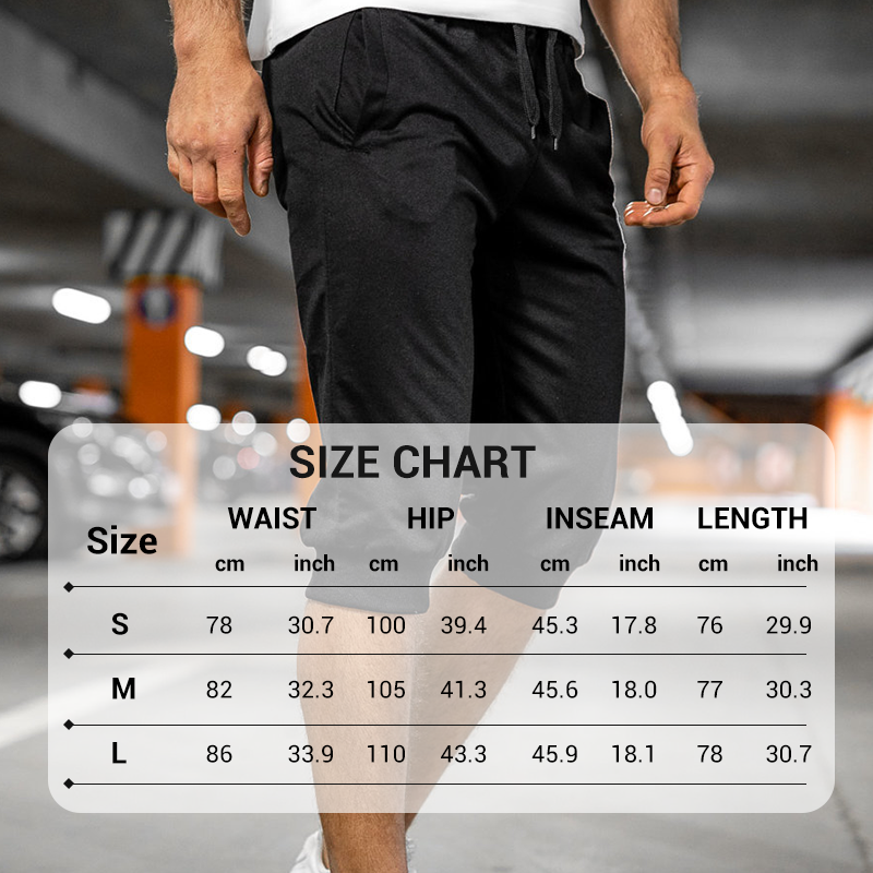 Slim-fit capri-joggingbroek voor heren