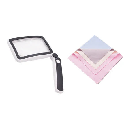 🔍 LED-Leselupe – 4-fache Vergrößerung, klappbar, für Menschen mit Sehbehinderung 👵✨