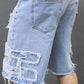 ☀️GROOT KORTING Moderne distressed short, ruim bewegingscomfort voor zomer👖