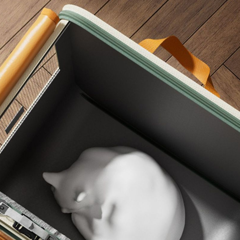 Dierentransportbox op wieltjes met grote inhoud