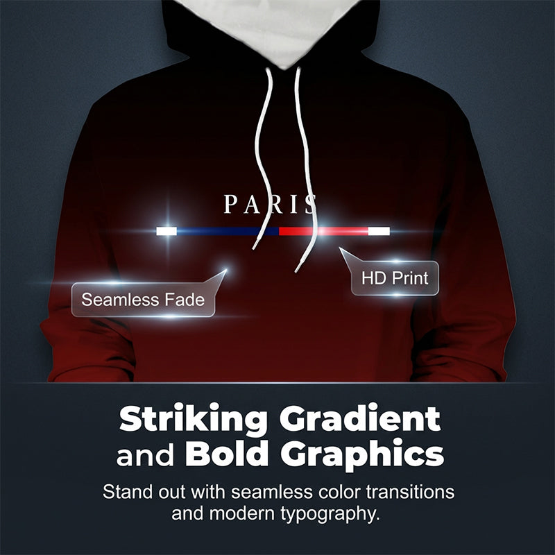 Heren Trainingspak Set met Gradiënt | Hoodie en Joggingbroek