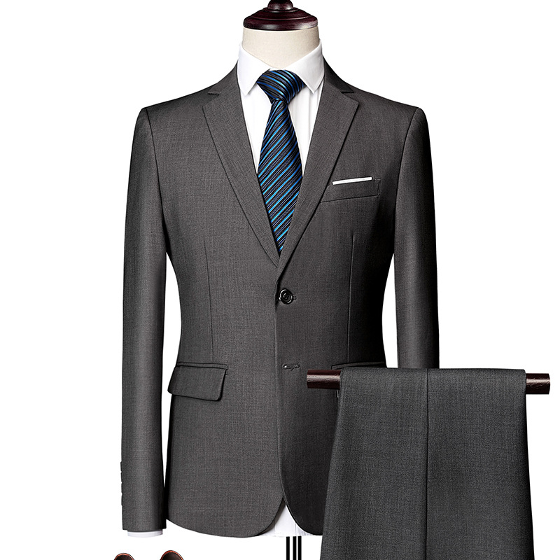 ✨👔60% KORTING + GRATIS VERZENDING 💼Tweedelig herenpak in moderne pasvorm – ademend, kreukvrij en professionele stijl ✨