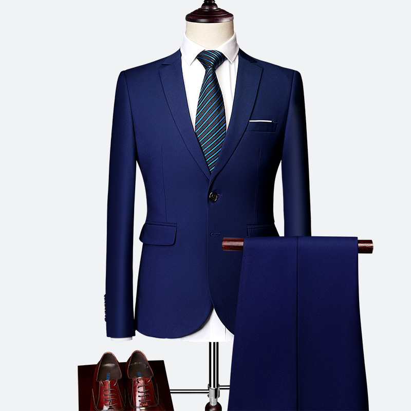 ✨👔60% KORTING + GRATIS VERZENDING 💼Tweedelig herenpak in moderne pasvorm – ademend, kreukvrij en professionele stijl ✨