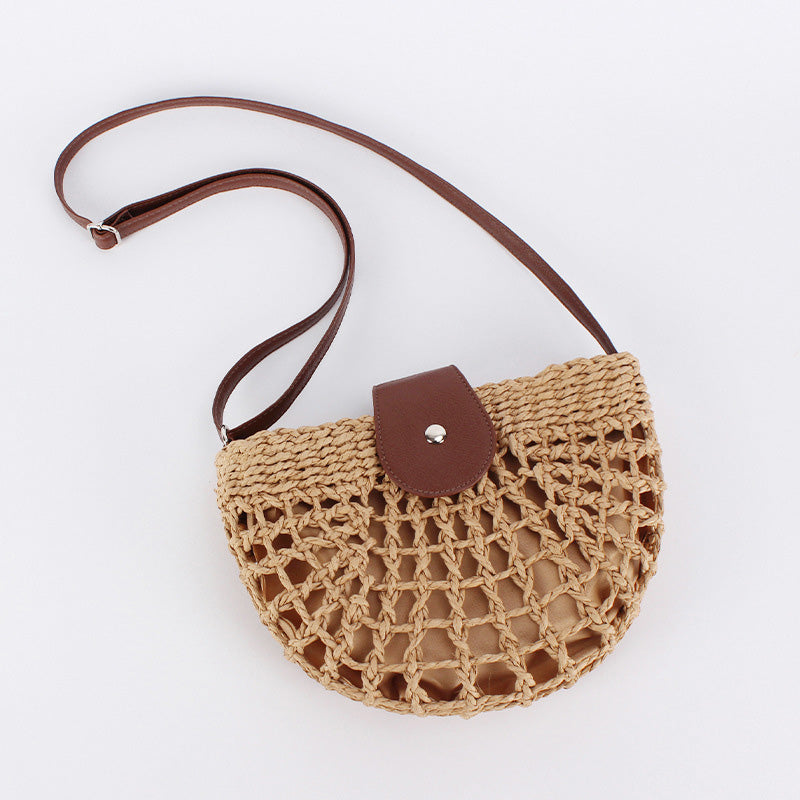 Geweven Crossbody Tas voor Dames – Stijlvol & Praktisch