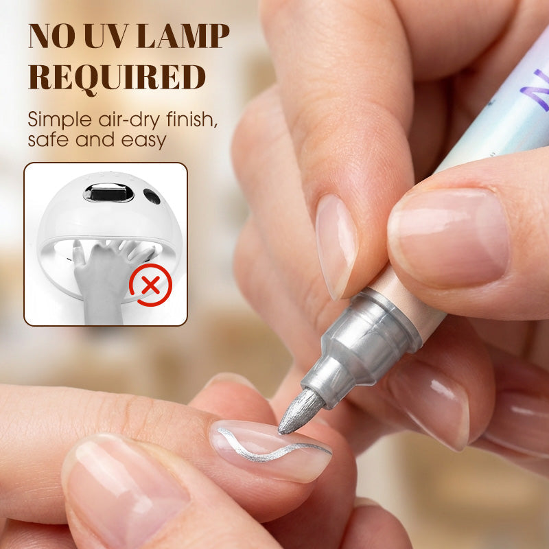 🥳HETE UITVERKOOP 2026🥳💞Meer dan 50k+ verkocht!✨Nail Art Stiften Set met Dubbele Punt | Professionele Pennen voor Nagelkunst