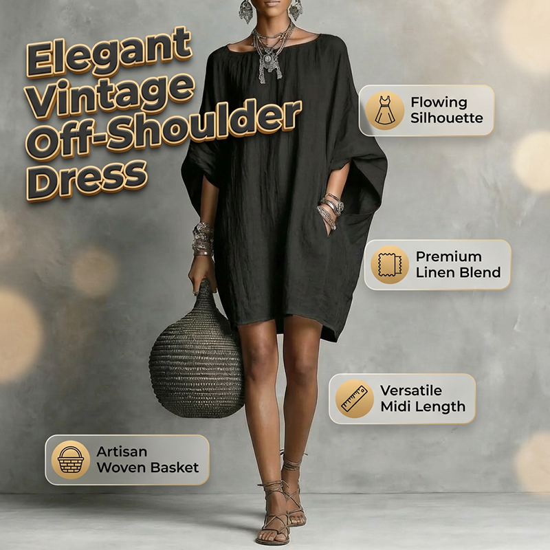 🔥 ZOMERUITVERKOOP – 75% KORTING! 👗 Oversized Jurk met Vleermuismouwen voor Dames – Comfortabele Pasvorm & Luchtige Zomerstijl | Zolang de Voorraad Strekt