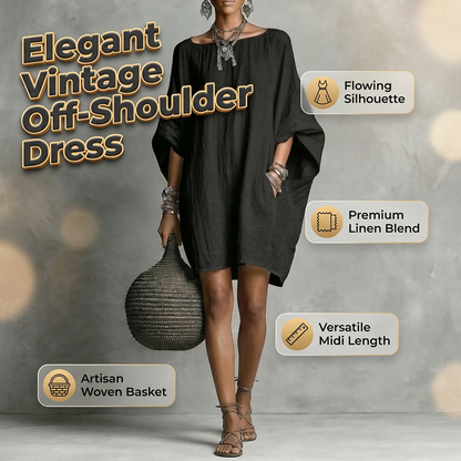 🔥 ZOMERUITVERKOOP – 75% KORTING! 👗 Oversized Jurk met Vleermuismouwen voor Dames – Comfortabele Pasvorm & Luchtige Zomerstijl | Zolang de Voorraad Strekt
