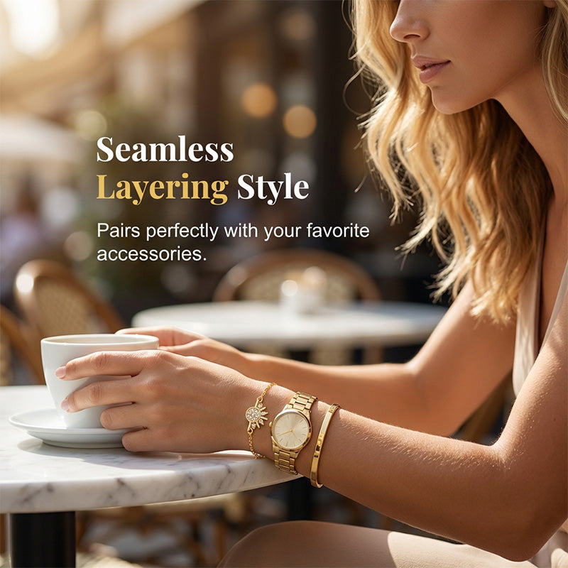 Set van 2 -✨ Elegante zon- en maanarmbanden voor dames🌙