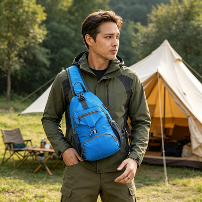 🎒 50% KORTING! ✨ Heren buitensport-schoudertas – Met meerdere vakken, waterafstotend, ademende rugzijde 🌦️