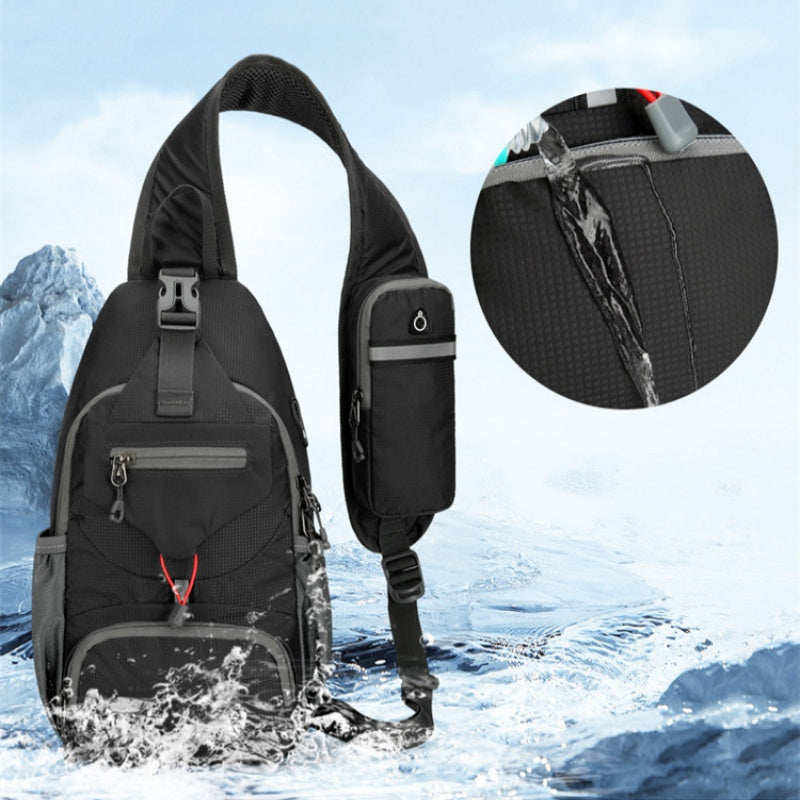 🎒 50% KORTING! ✨ Heren buitensport-schoudertas – Met meerdere vakken, waterafstotend, ademende rugzijde 🌦️